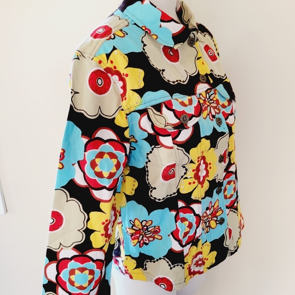 Gandy Couture retro floral jacket size large - Picture 3 of 7